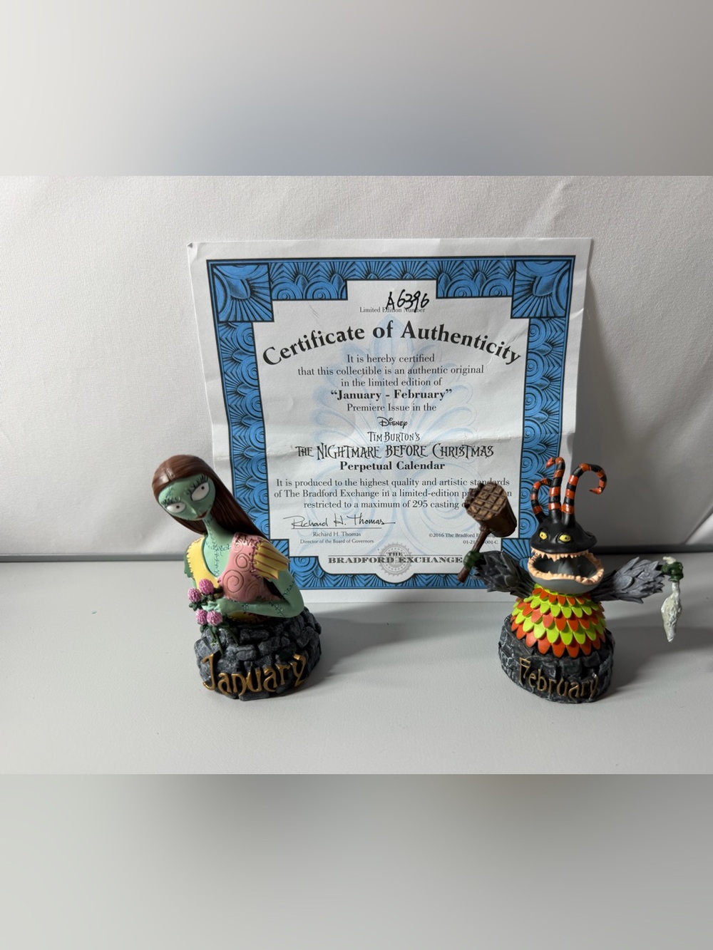 The Nightmare Before Christmas January & February Mini Figures with Certificate